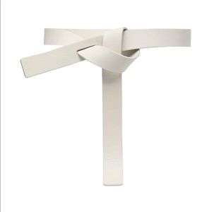 Calfskin leather tie belt size medium